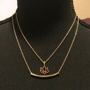 Good Karma Lotus Layered Necklace